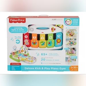 Fisher-Price Deluxe Kick & Play Piano Gym Musical Baby Toy